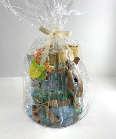 Διώροφη τουρτοπάνα "ταξίδια" για νεογέννητο αγοράκι