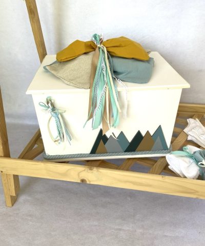 Σετ βάπτισης μπαουλάκι με ουράνιο τόξο