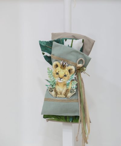 Σετ βάπτισης βάπτισης με βαλίτσα "Λιονταράκι"