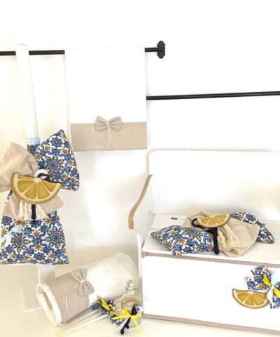 Σετ βάπτισης με θρανίο "Λεμόνι"