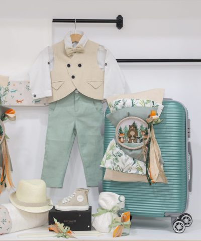 Σετ βάπτισης με βαλίτσα με τα "Ζωάκια του δάσους"