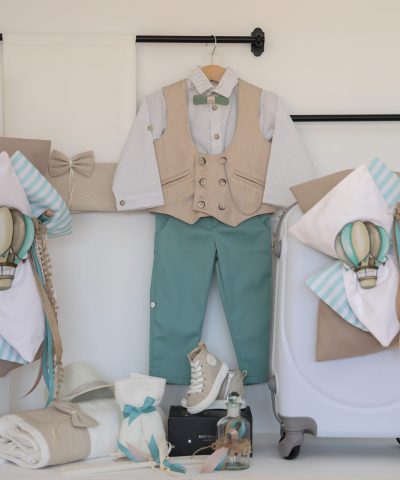 Σετ βάπτισης με βαλίτσα "Αερόστατο"