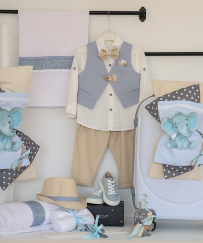 Σετ βάπτισης με βαλίτσα "Ελεφαντάκι"