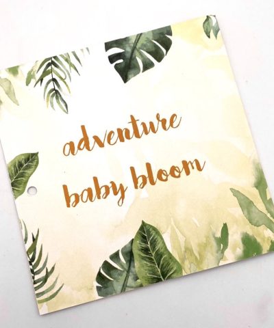 Προσκλητήριο βάπτισης δίπτυχο με λιονταράκι