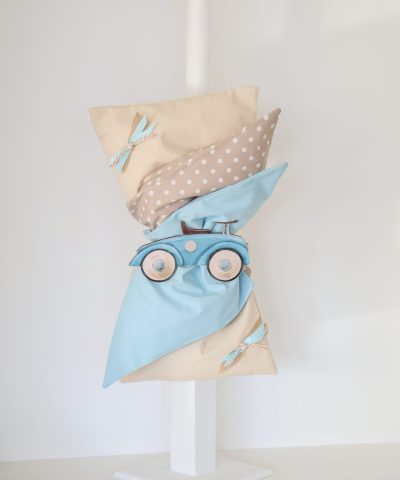 Σετ βάπτισης με βαλίτσα "Vintage αυτοκινητάκι"