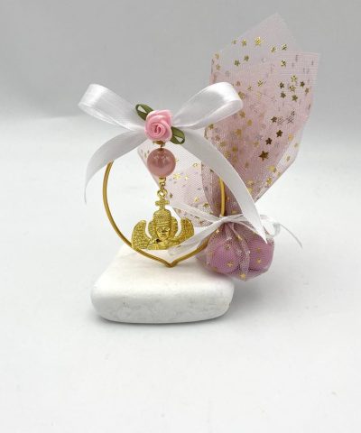 Μπομπονιέρες βάπτισης μάρμαρο με τον Αρχάγγελο