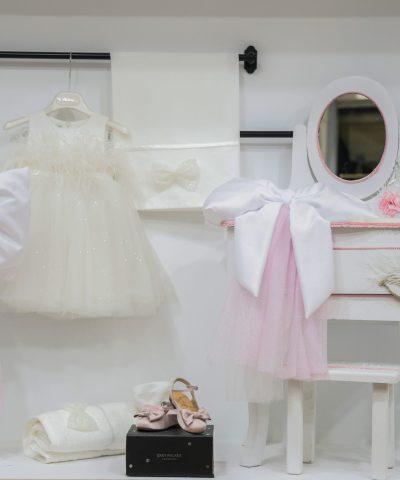 Σετ βάπτισης με Boudoir "Κύκνος"